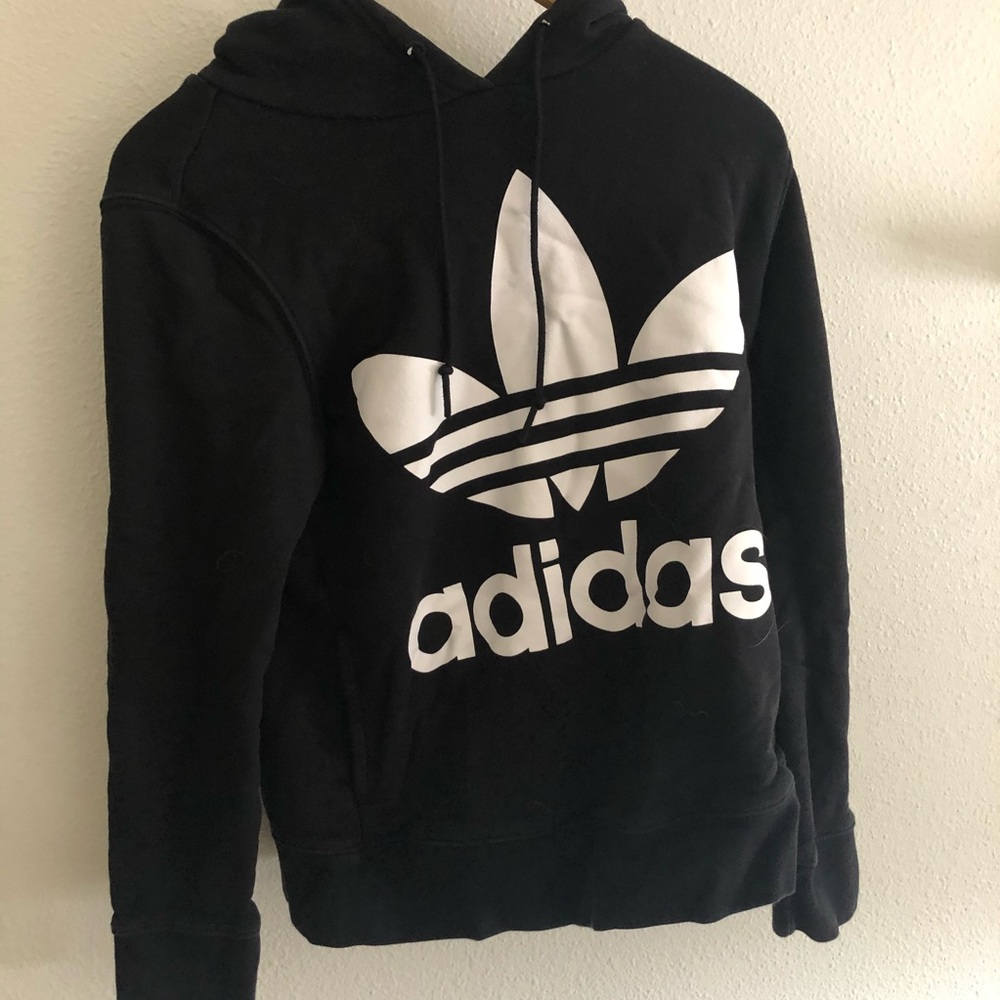 Black adidas hoodie women’s small